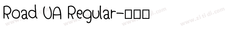 Road UA Regular字体转换